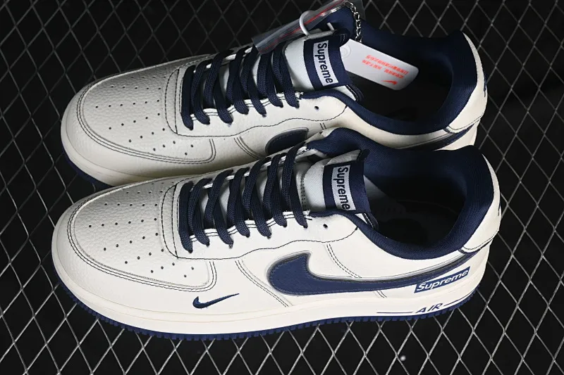 All Categories Nk Air Force 1 Air Force Series Nk Air Force 1 Low Air Force Low Nike Air Force 1'07 Low Supreme Joint Midnight Blue Air Force One Low Casual Shoes DD1982-319